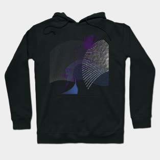 abstract geometric peacock feather Hoodie